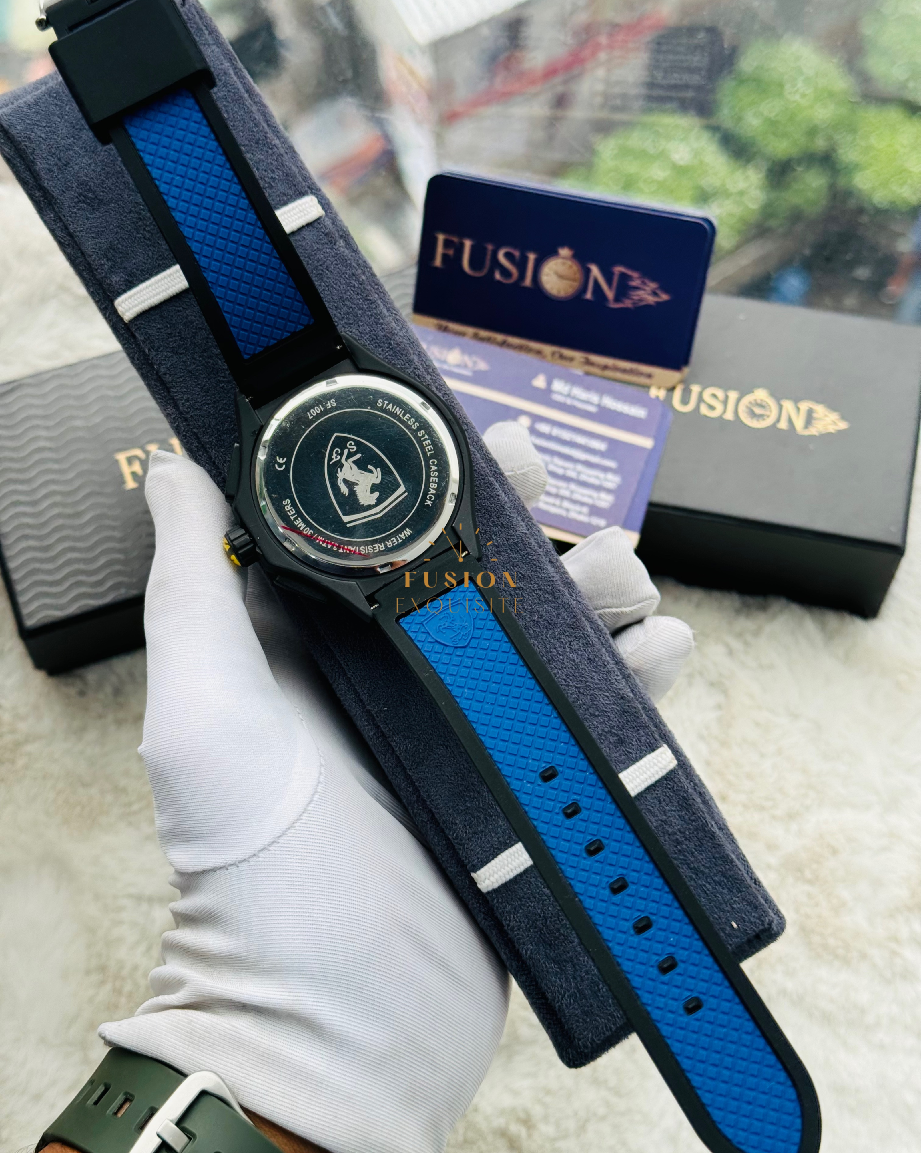 Ferrari Blue Chronograph Watch (AA Grade)_img_2