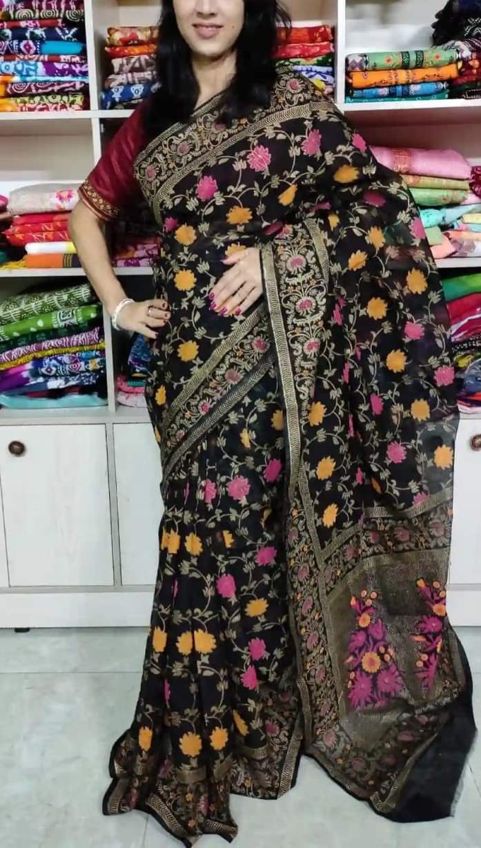 Half Silk Handprited Sarees_img_0