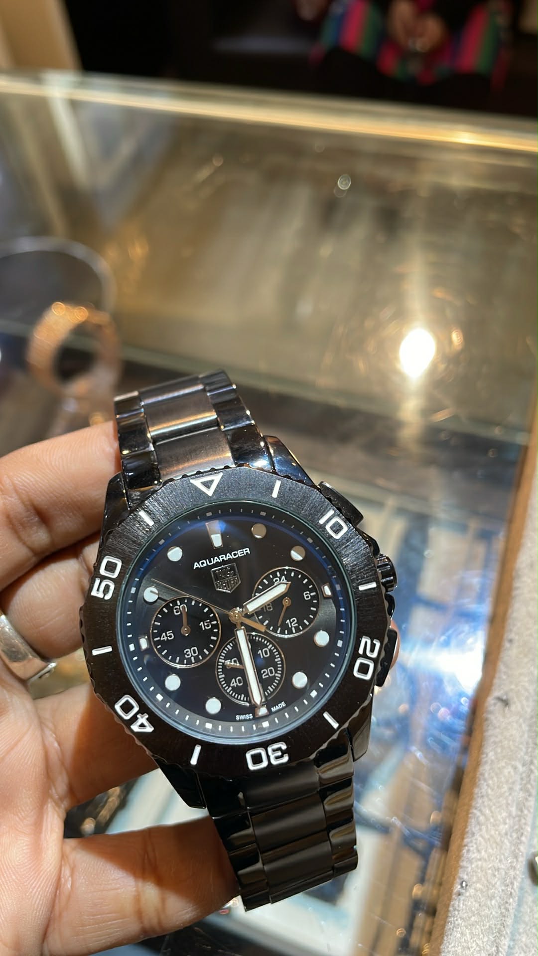TAG Heuer Aquaracer Black Chain-Dial