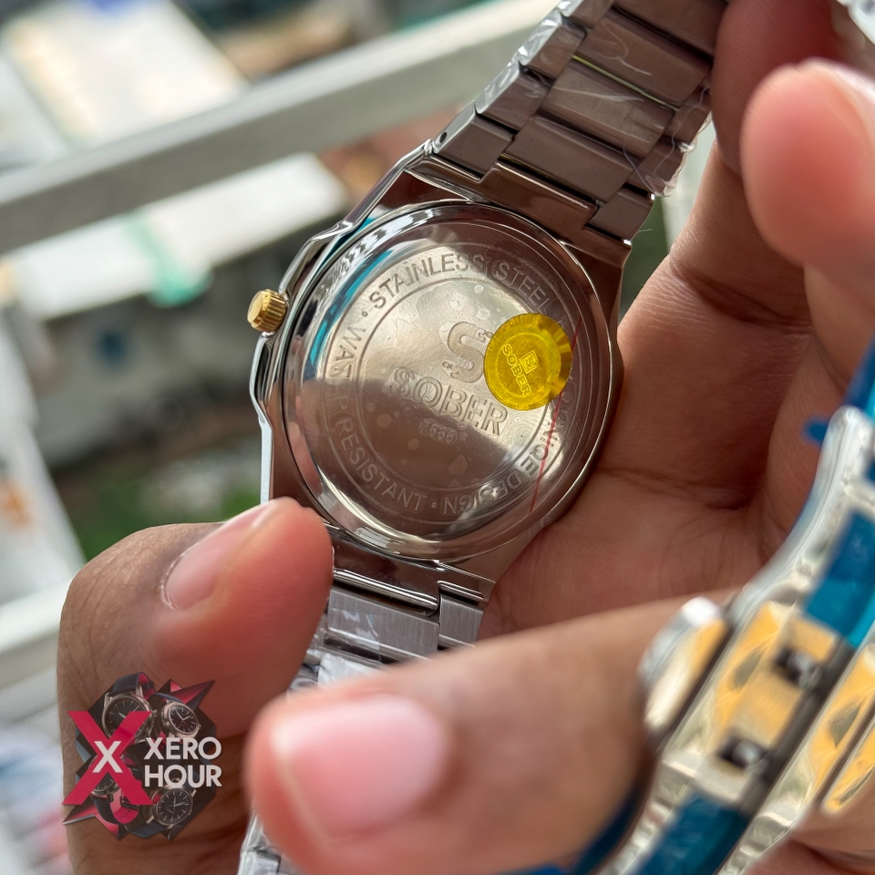 Sober Hexagon (7666 Model) | 6.6mm | Dual Tone Black Dial_img_3