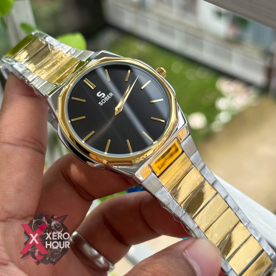 Sober Hexagon (7666 Model) | 6.6mm | Dual Tone Black Dial_img_4