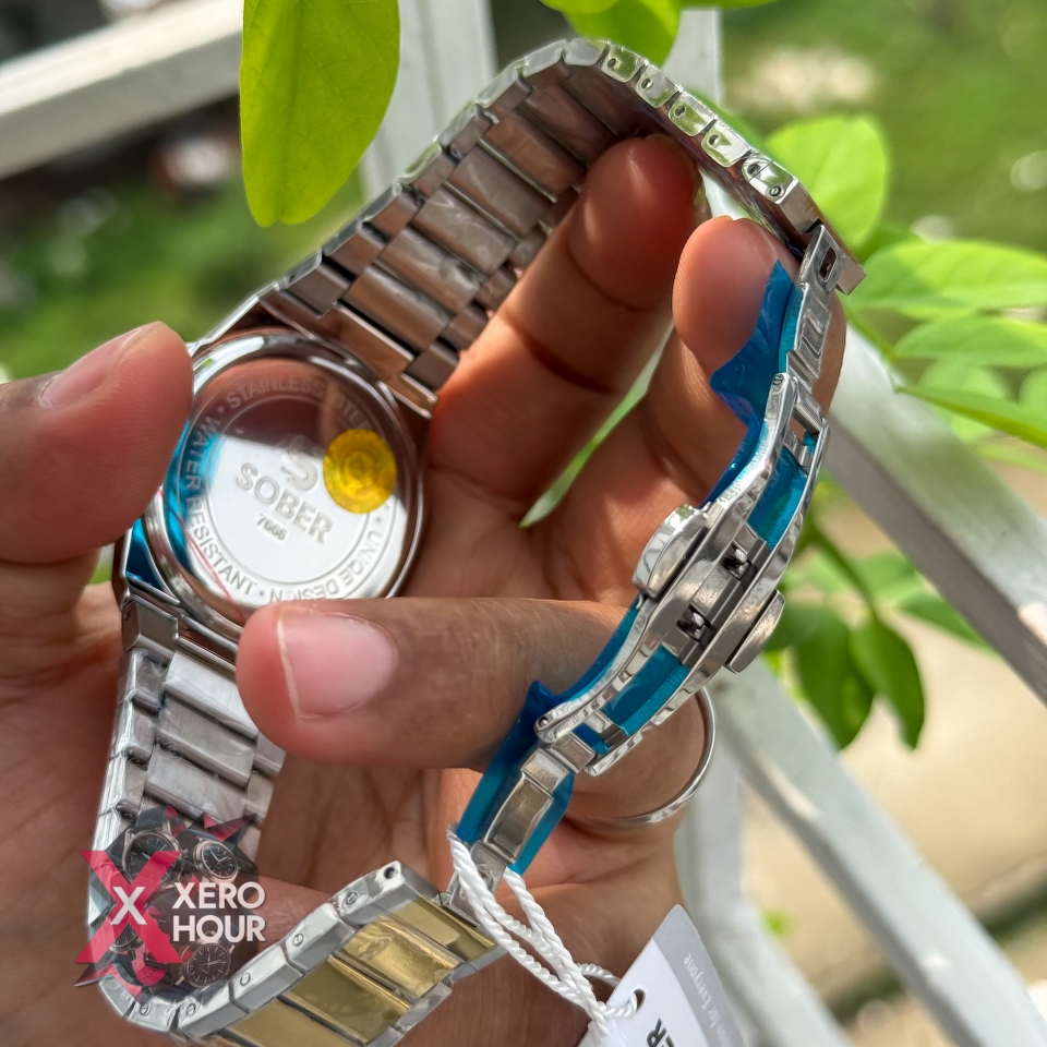 Sober Hexagon (7666 series)| 6.6mm | Dual Tone White Dial_img_2