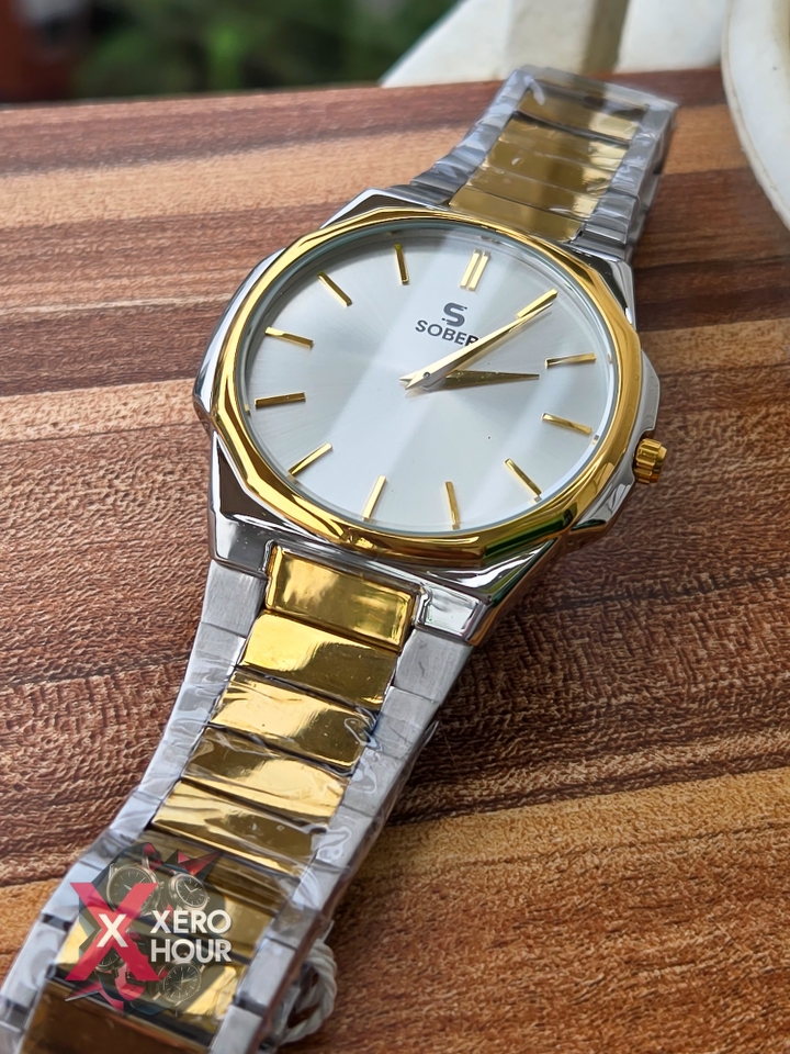 Sober Hexagon (7666 series)| 6.6mm | Dual Tone White Dial_img_3