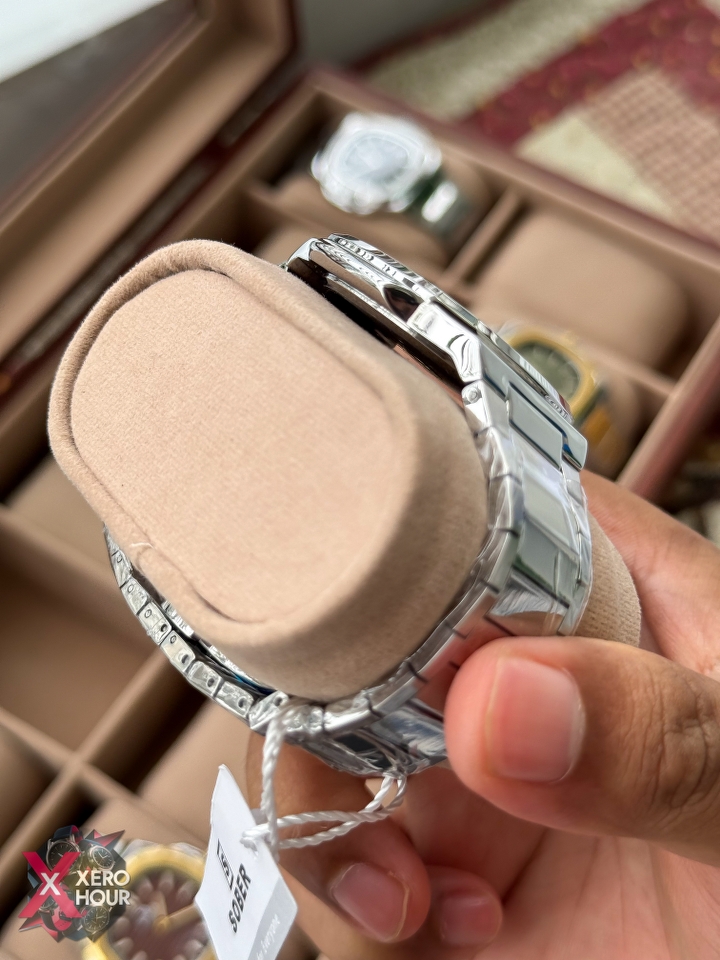 Sober patek Shape (2668 Model) |  6.6mm Slim | Silver with white dial_img_3