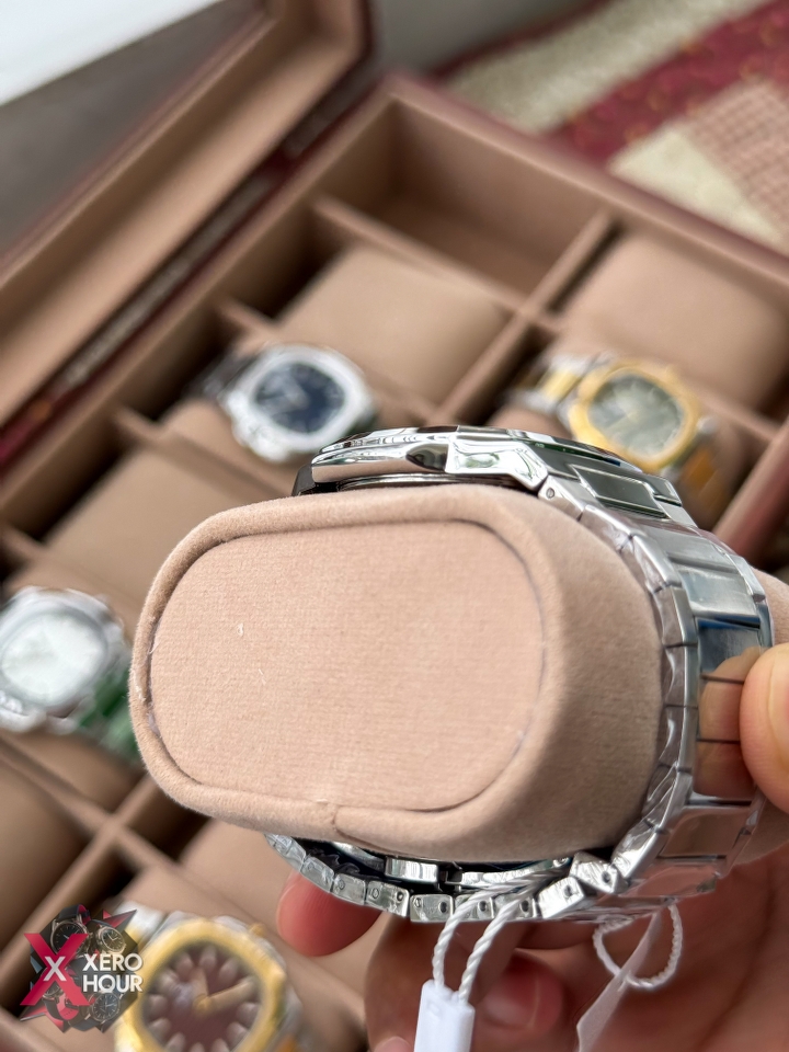 Sober patek Shape (2668 Model) | 6.6mm Slim | Silver with BLACK dial_img_7