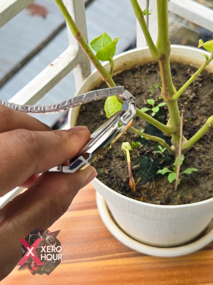 Sober patek Shape (2668 Model) |  6.6mm Slim | Dual Tone with  Blue Dial_img_2