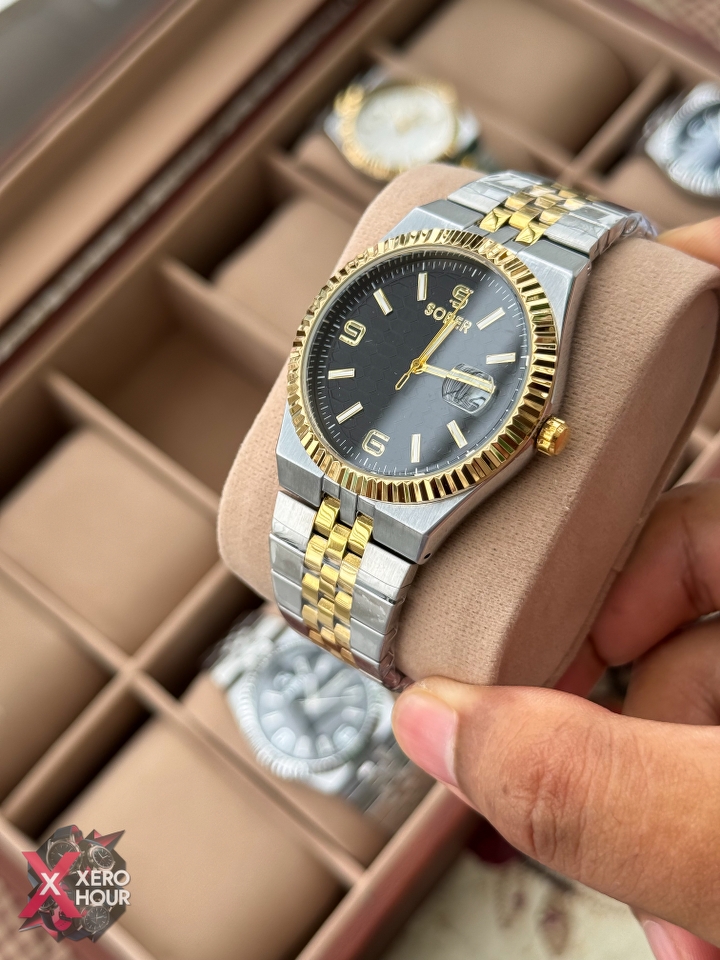 Sober Land Dweller Shape (A15 Model) | 8.7mm Slim | Dual Tone Black dial_img_9