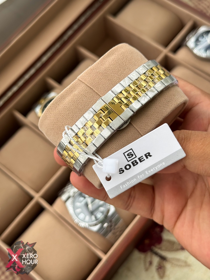 Sober Land Dweller Shape (A15 Model) |  8.7mm Slim | Dual Tone with White Dial_img_1