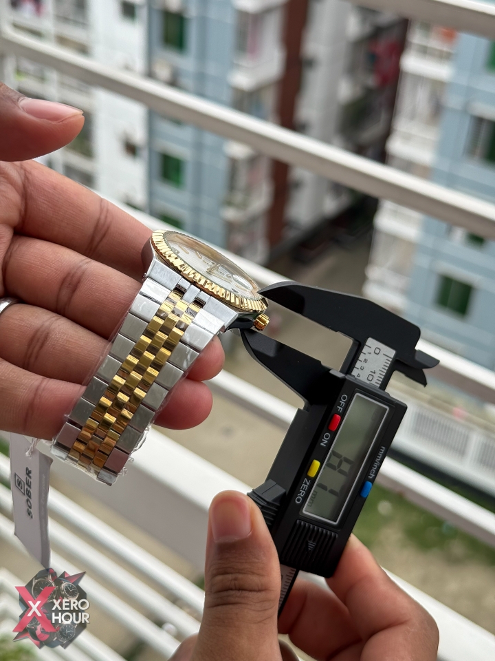 Sober Land Dweller Shape (A15 Model) |  8.7mm Slim | Dual Tone with White Dial_img_2