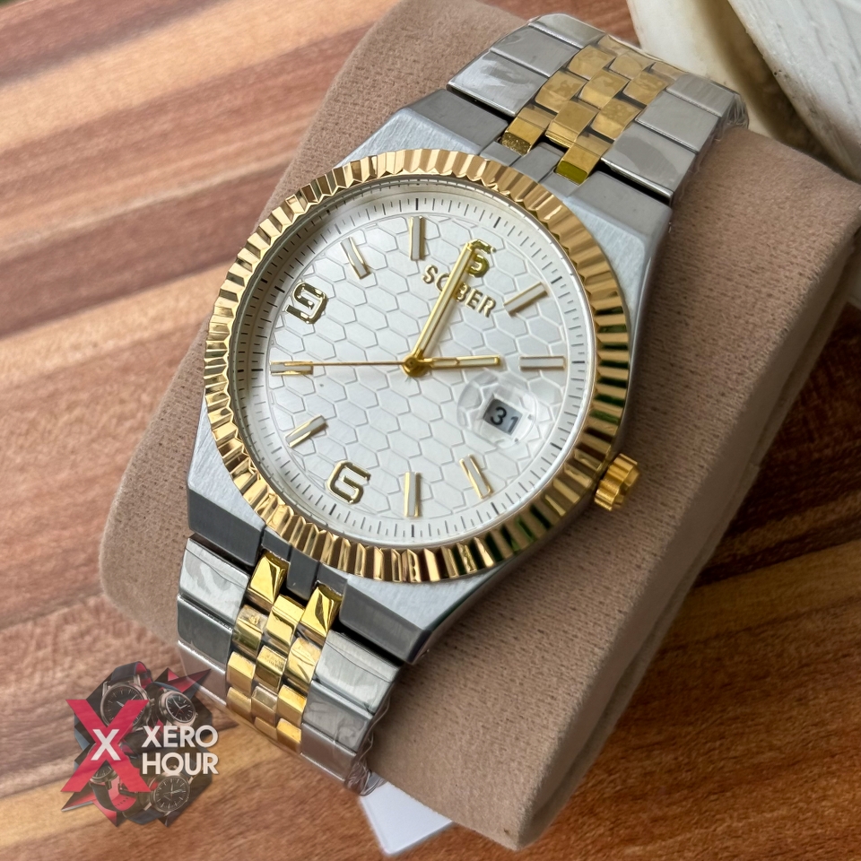 Sober Land Dweller Shape (A15 Model) |  8.7mm Slim | Dual Tone with White Dial_img_7