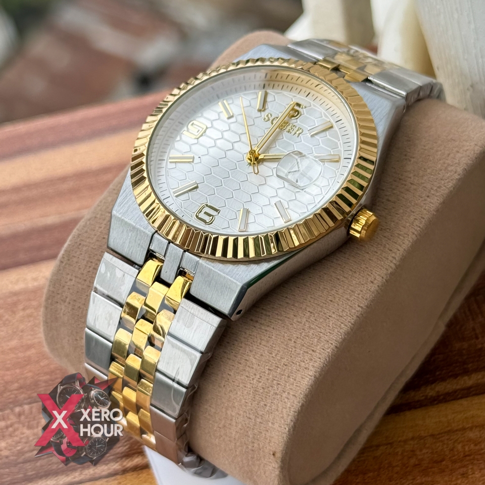 Sober Land Dweller Shape (A15 Model) |  8.7mm Slim | Dual Tone with White Dial_img_8