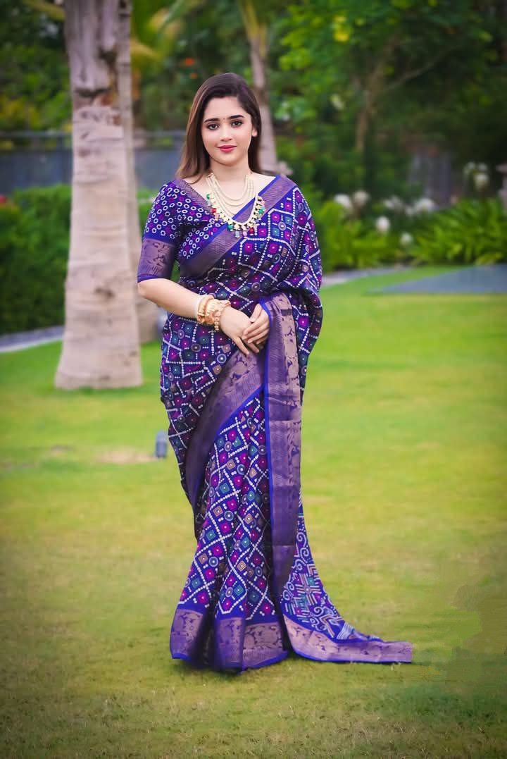 Half Silk Saree with Blouse Piece_img_0