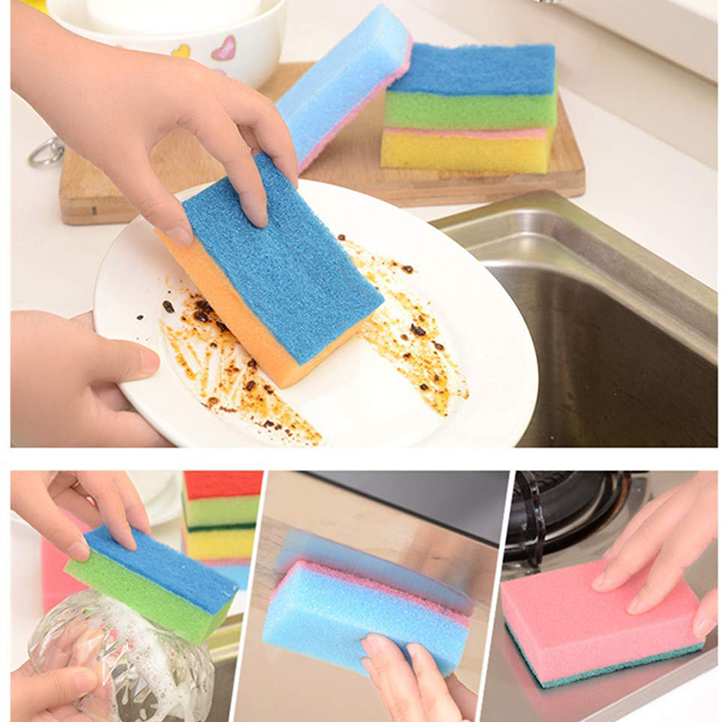 Colorful Sponge Scouring Pad_CS-0490 ( 6pcs )_img_1