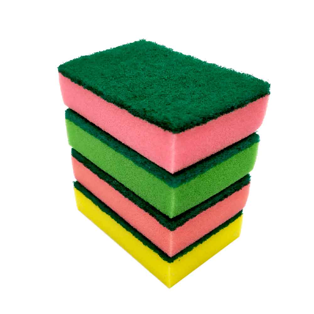 Colorful Sponge Scouring Pad_CS-0490 ( 6pcs )_img_3
