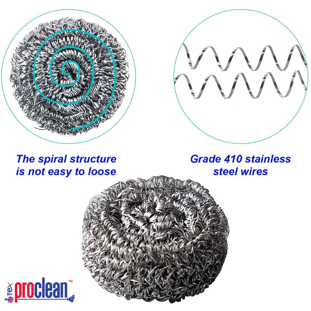 Proclean Stainless Steel Scourer_SS-0148 (4pcs )_img_4
