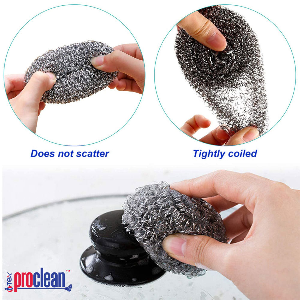 Proclean Stainless Steel Scourer_SS-0148 (4pcs )_img_1