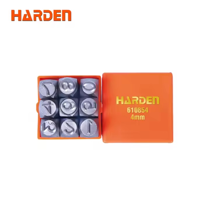 HARDEN 9Pcs Steel Number Punch Set ( 3mm | 4mm |5mm | 6mm | 8mm | 10mm ) Professional Quality Model: 610853 | 610854 | 610855 | 610856 | 610858 | 610859_img_12