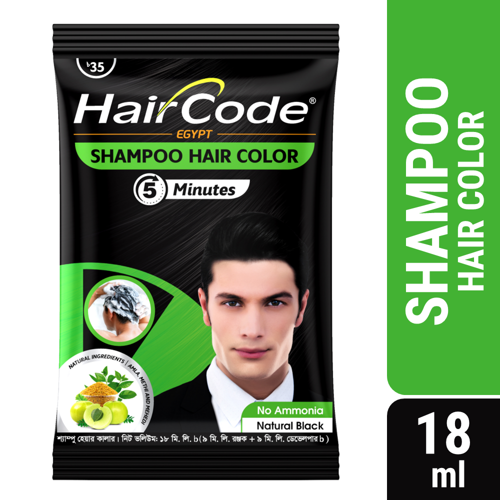 HairCode Egypt Shampoo Hair Color 18 ml	(MRP: 50tk)