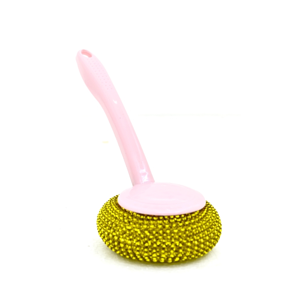 Silver Gold Scourer With Handle_SS-0971 ( 3pcs )_img_2