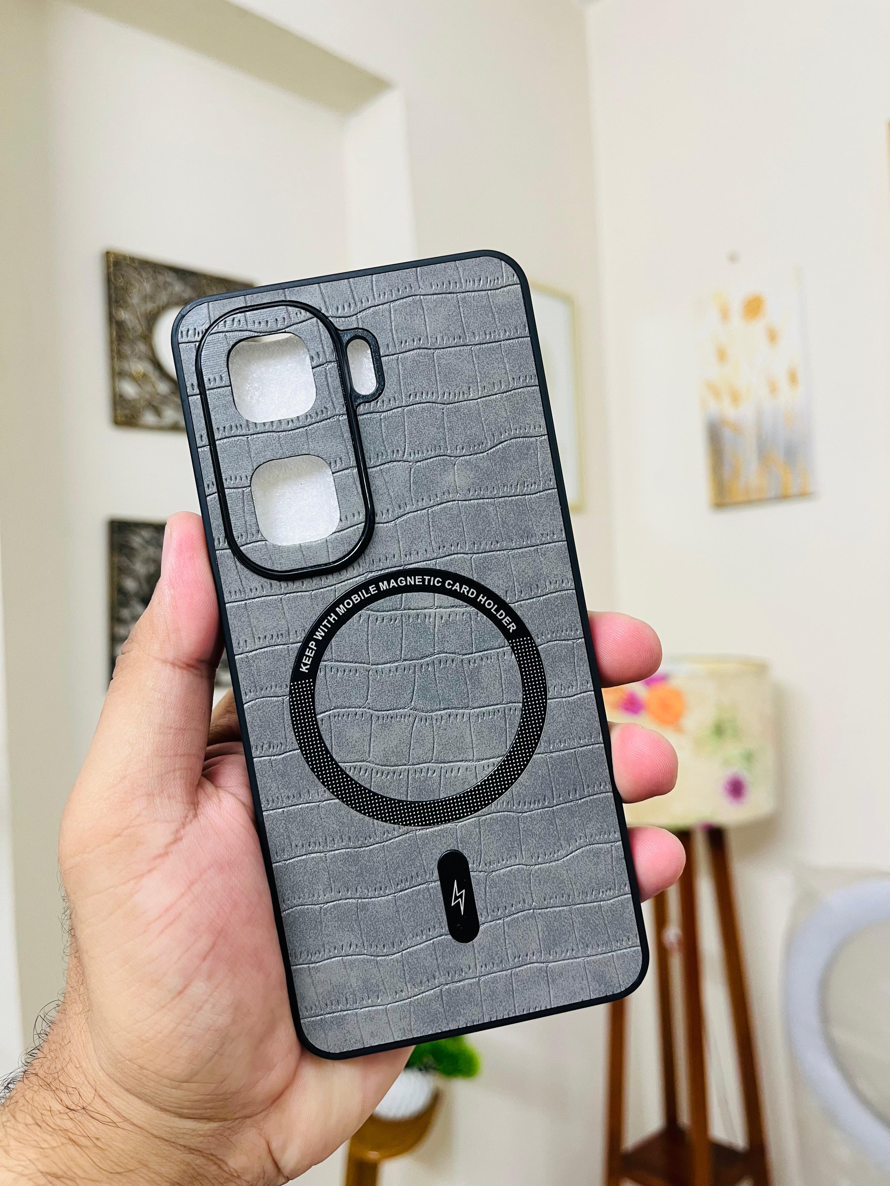 IQOO Neo 10 / Neo 10 Pro Back Cover Leather Finished WIth Magsafe Phone Case Magsafe Working_img_4