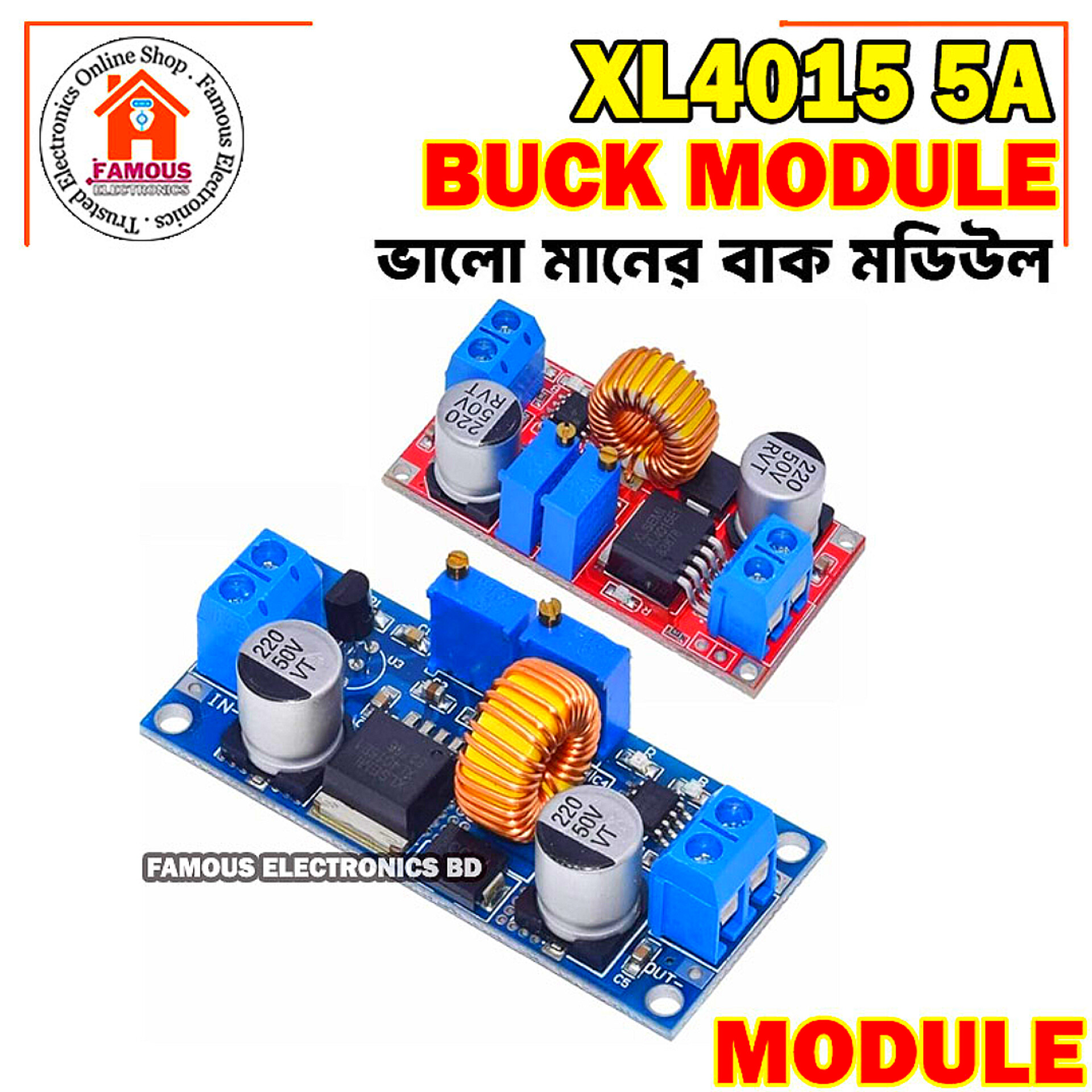 CC CV 5A Lithium Charger Board XL4015 Adjustable 6-38V To 1.25-36V DC Step Down Power Supply Buck Module LED Driver_img_2