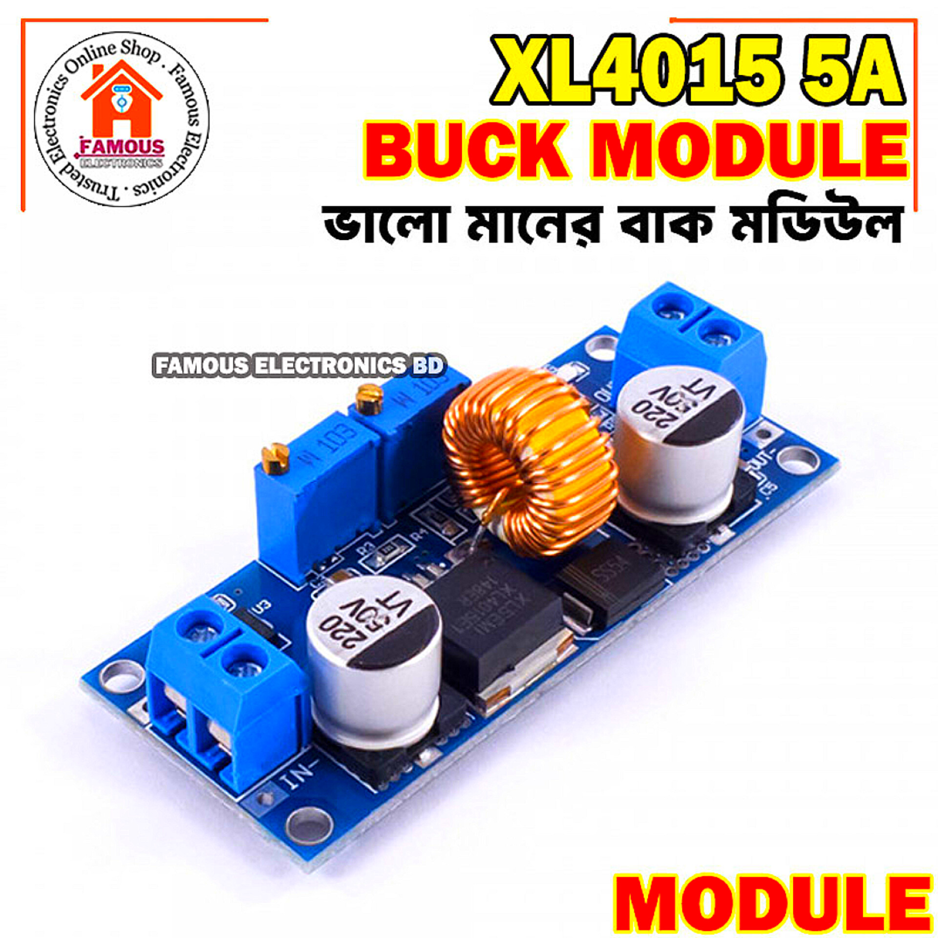 CC CV 5A Lithium Charger Board XL4015 Adjustable 6-38V To 1.25-36V DC Step Down Power Supply Buck Module LED Driver_img_4