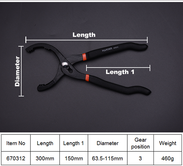 HARDEN 12" Oil Filter Wrench 670312_img_5