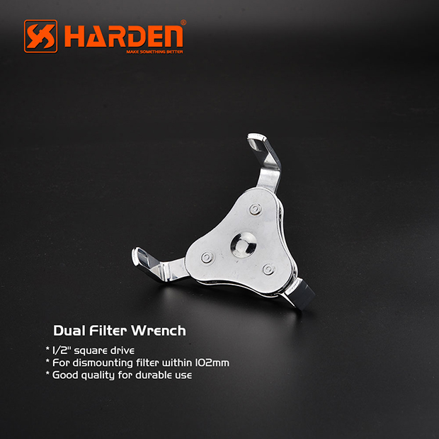 HARDEN Professional Dual Filter Wrench 1/2" square drive 670911_img_1