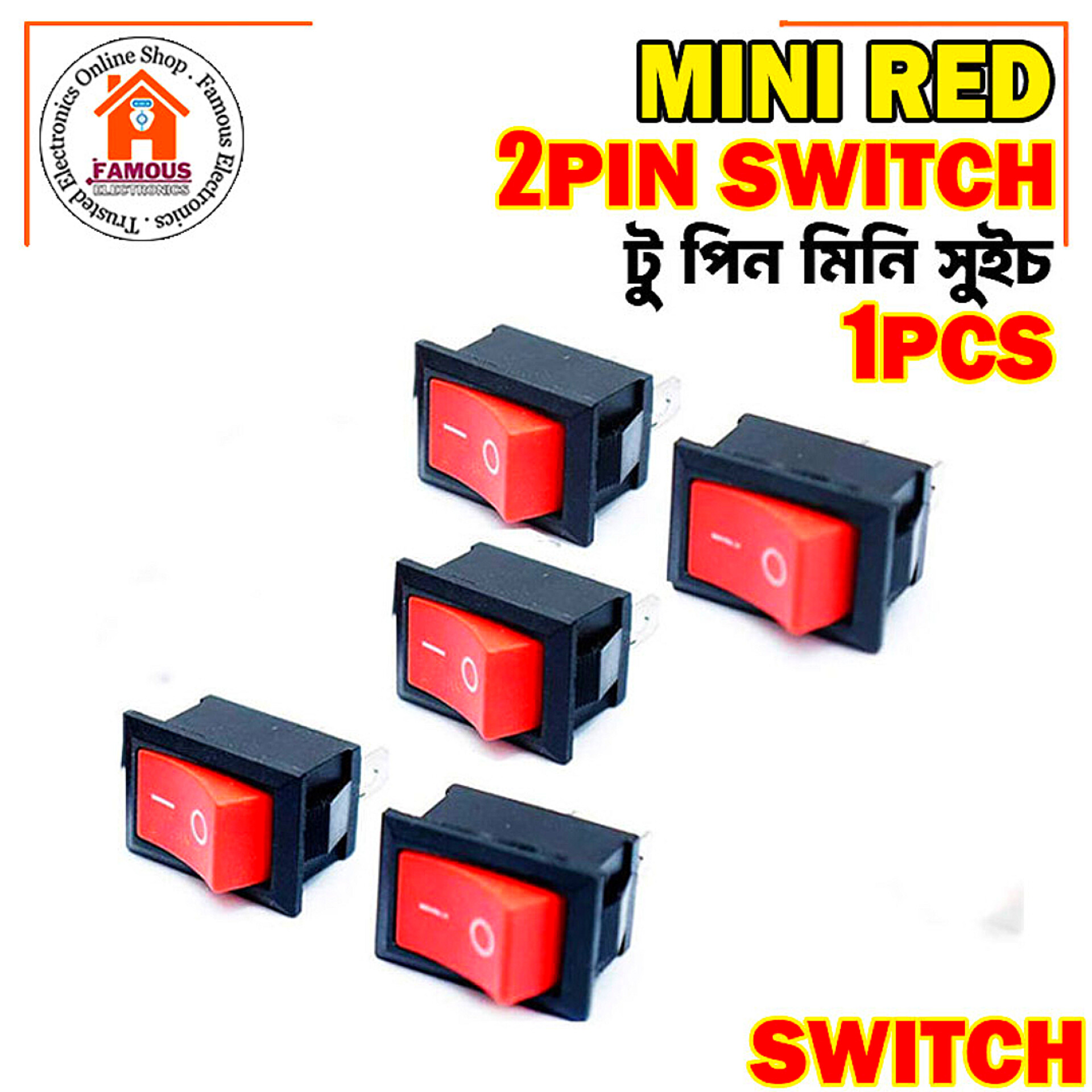 1PCS Electronics Mini 2 Pin SPST on/OFF Switch for Electronic Circuit PCB for Project or Experiment