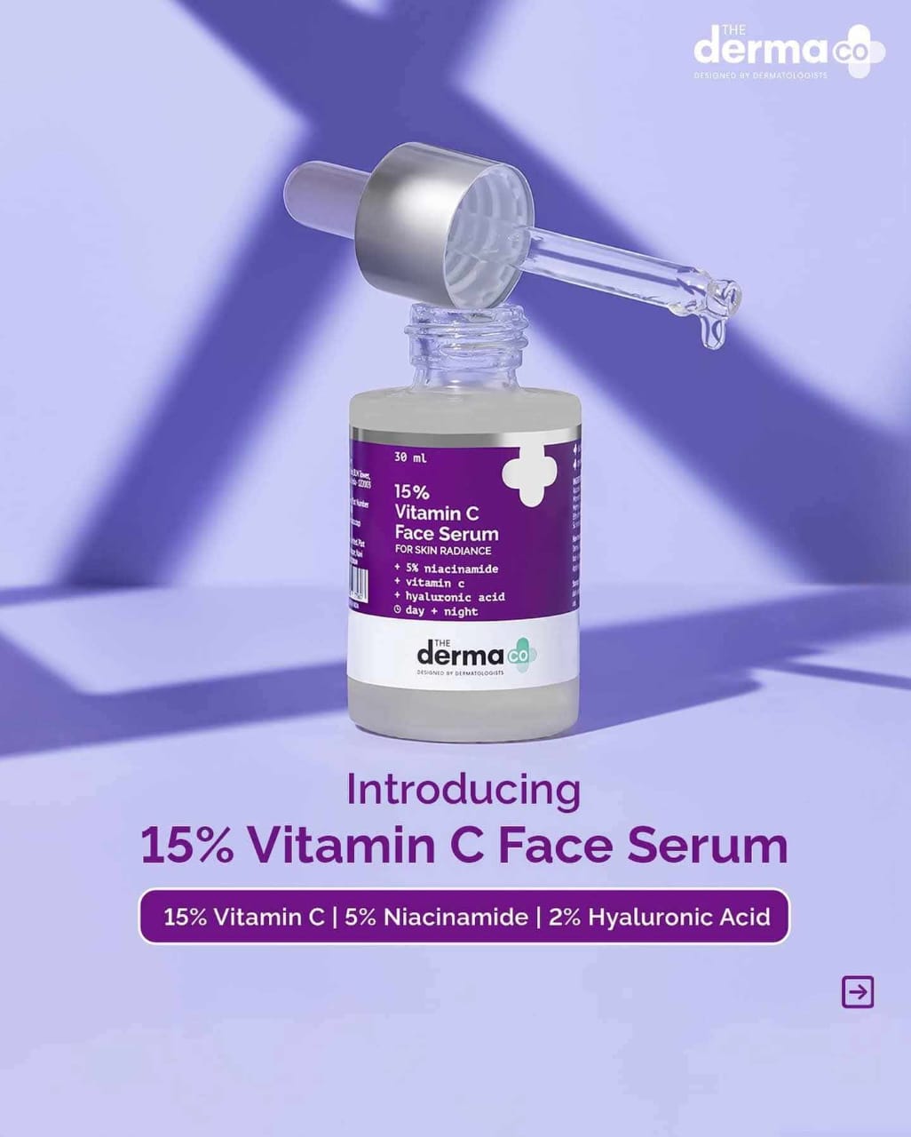 The Dermaco 15%Vitamin C Face Serum(30ml)