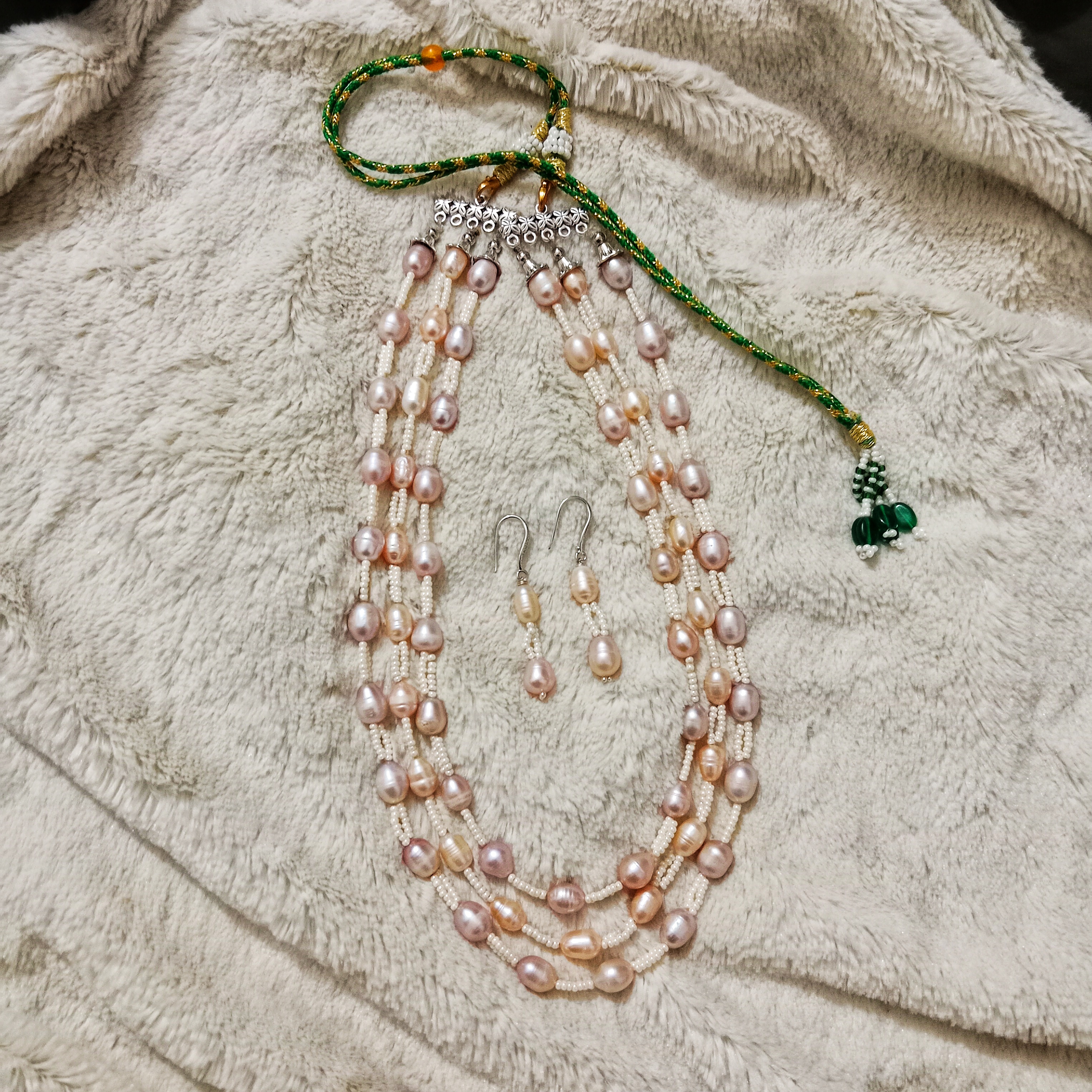 Pearl 3 Layer necklace for stylish woman._img_0