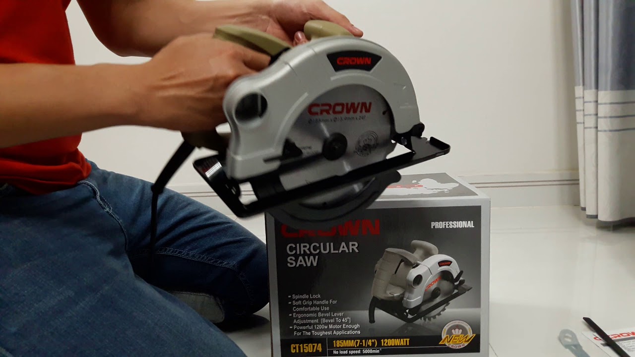 Crown 1200W Circular Saw, 185mm model: 15074_img_1