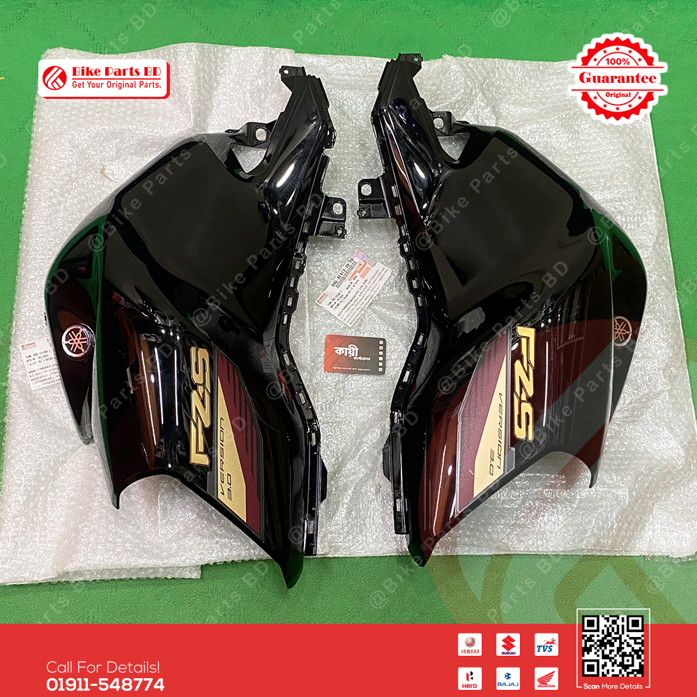 Tanky Box for Yamaha FZS V3 Deluxe (Metallic Black) bike._img_1