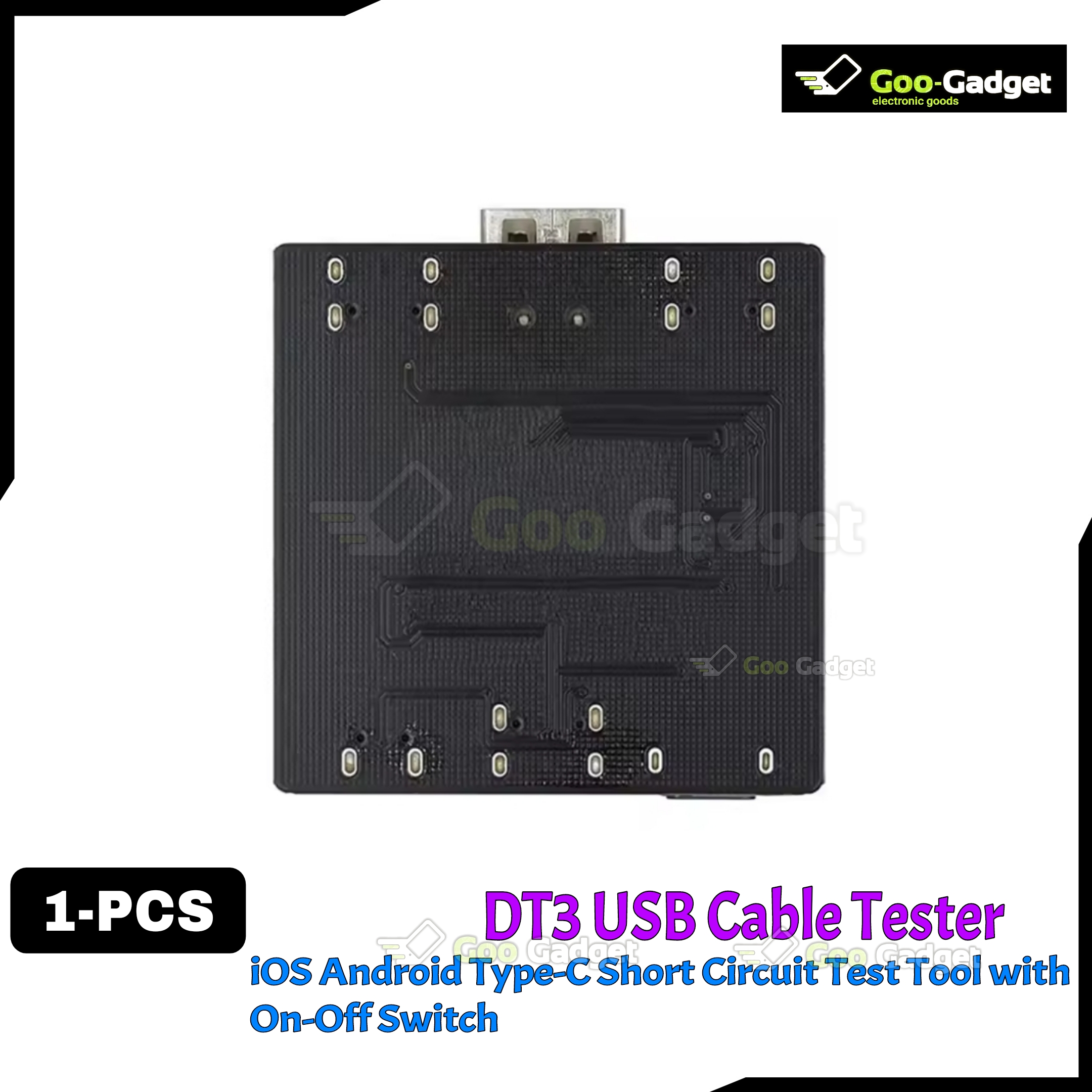 DT3 USB Cable Tester Detection Board for iOS, Android, Type-C – Short Circuit Test Tool with On-Off Switch_img_2