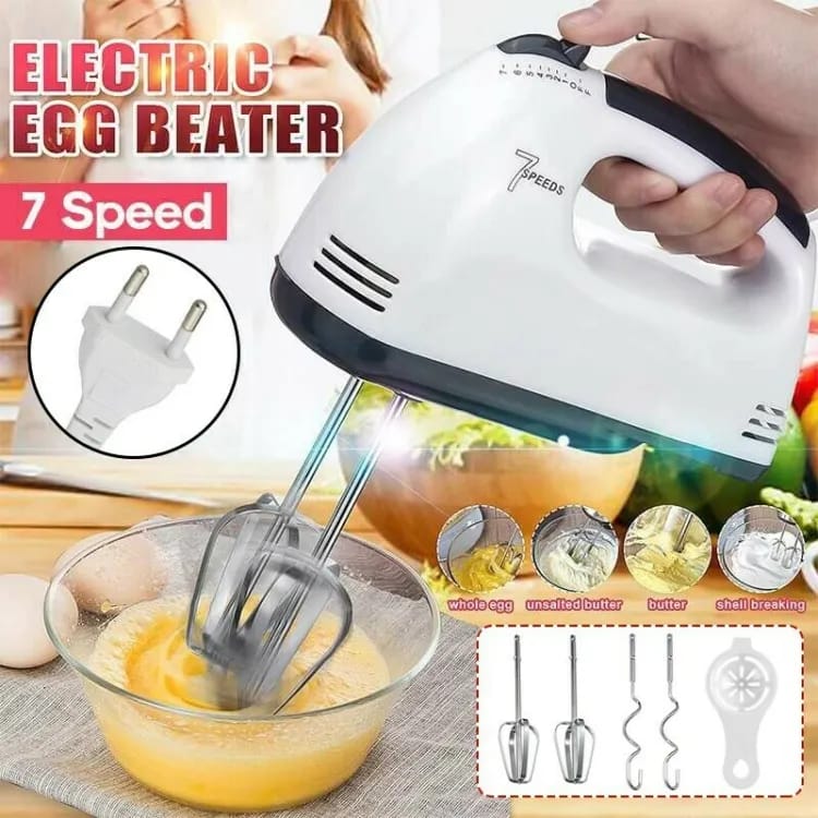 Scarlet 7 SPEED Portable High Grade Hand Mixer, Egg Beater, Egg Cake/Cream Mixer -10_img_0