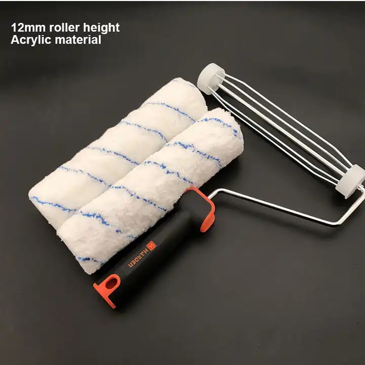 HARDEN 9" 4Pcs Roller Brush Set Cost-effective smart paint roller, painting rollers and brushes, microfiber paint roller set; 620134_img_3