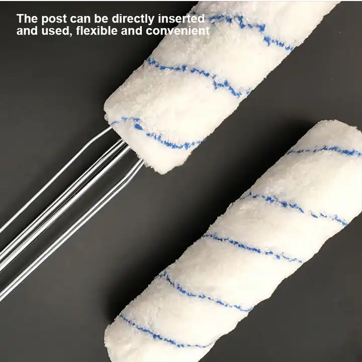 HARDEN 9" 4Pcs Roller Brush Set Cost-effective smart paint roller, painting rollers and brushes, microfiber paint roller set; 620134_img_4