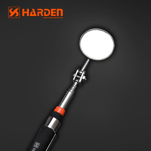 HARDEN Inspection Mirror 175- 490mm, Telescopic Shaft, Hardness Durable Professional Universal Rotation Mini Pickup Mirror; 660248_img_1