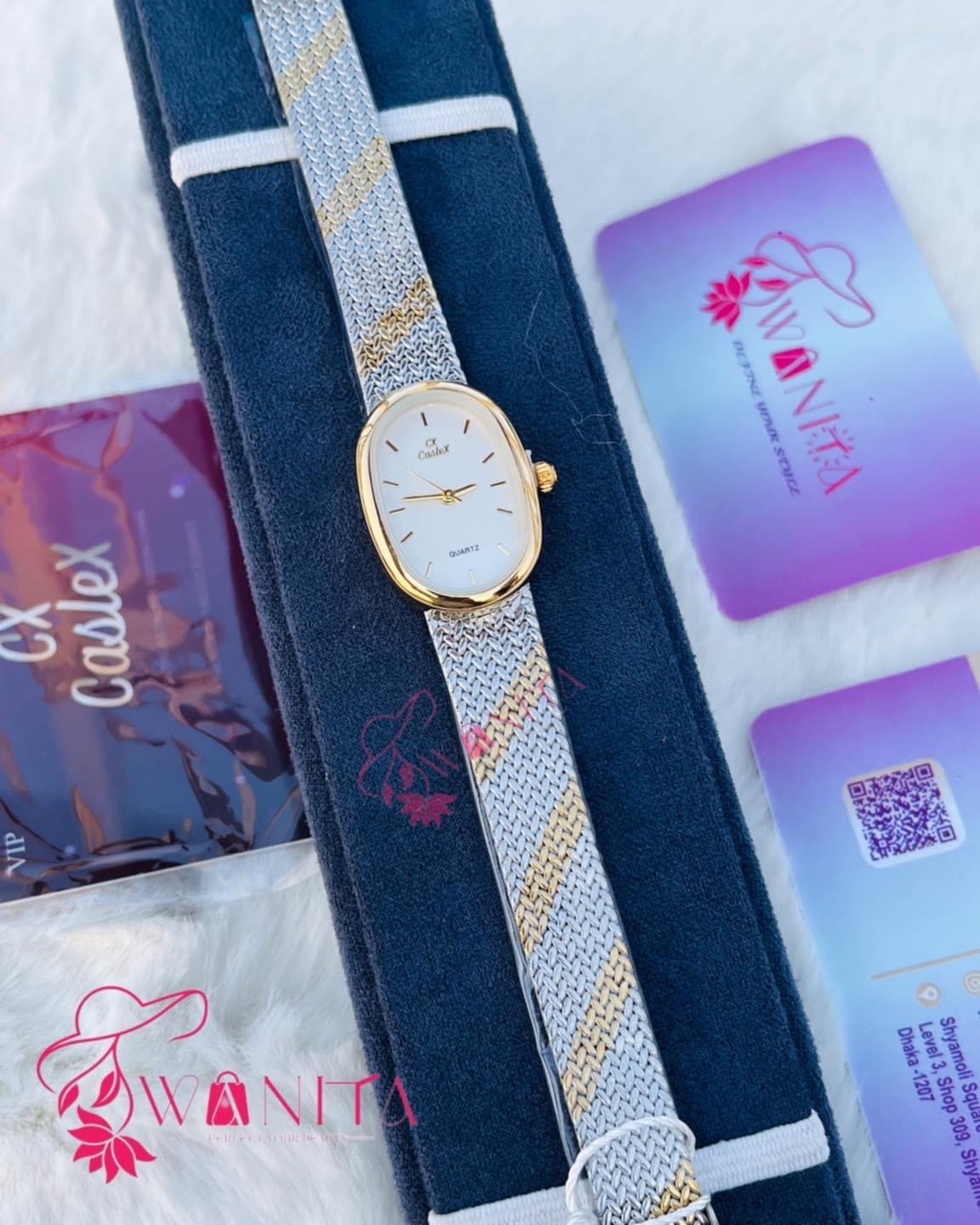 Original Caslex Ladies Mash Chain Watch