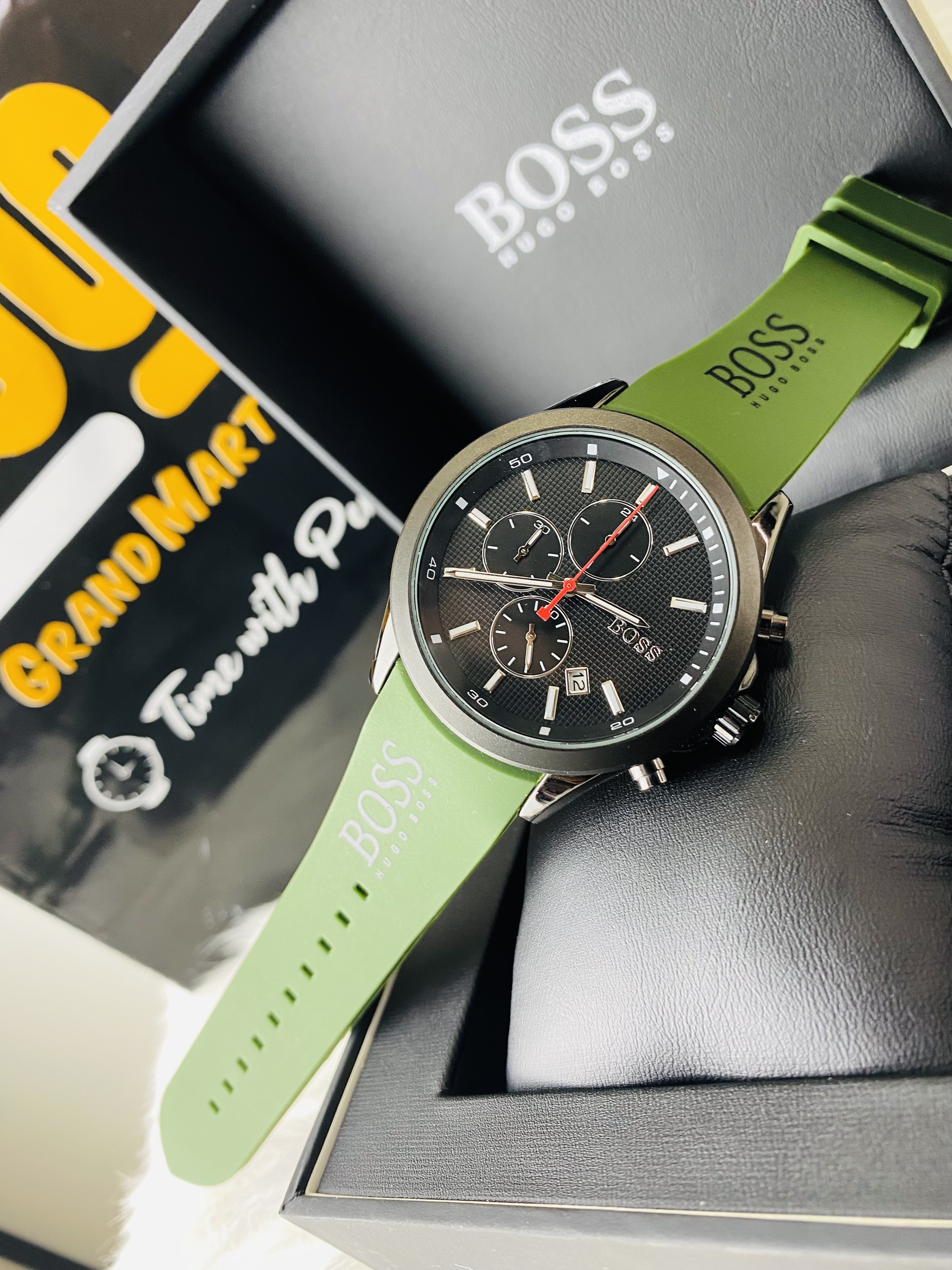 BOSS GREEN FIBER BELT | Active Chronograph