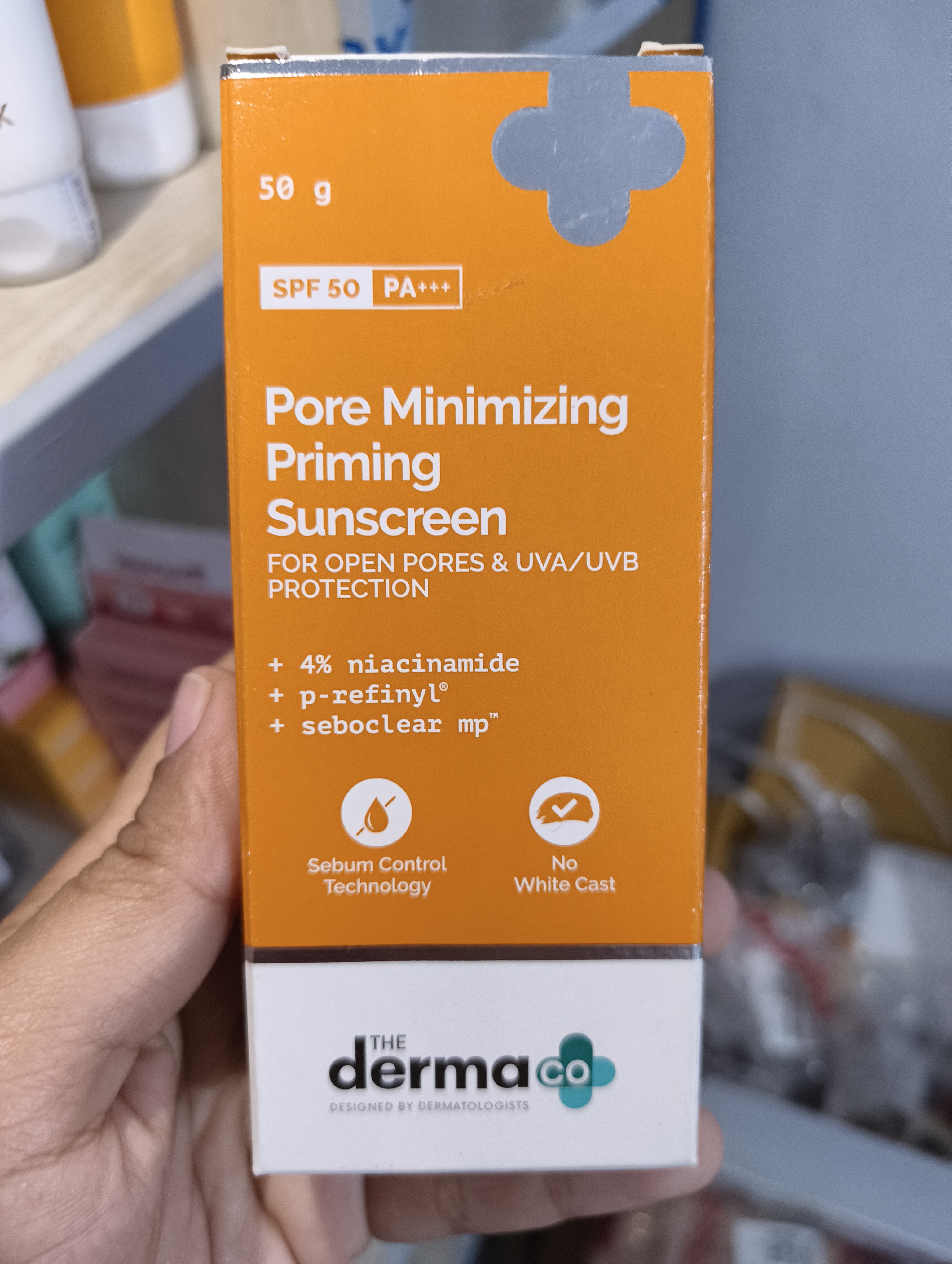 Derma co Pore Minimizing Priming Sunscreen with SPF 50 & PA+++ | 50g_img_1
