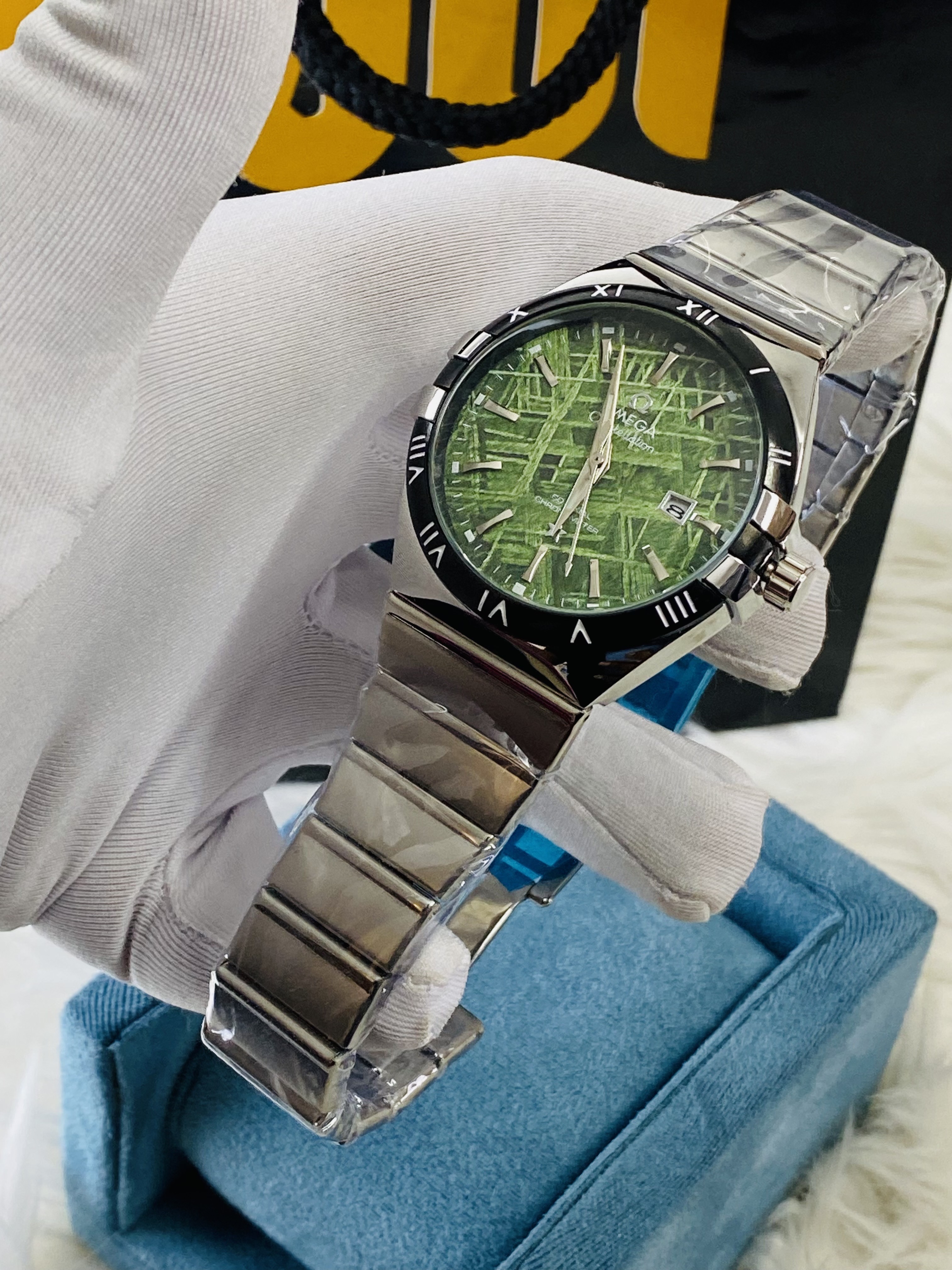 OMEGA CONSTELLATION GREEN DIAL SWEEP_img_1