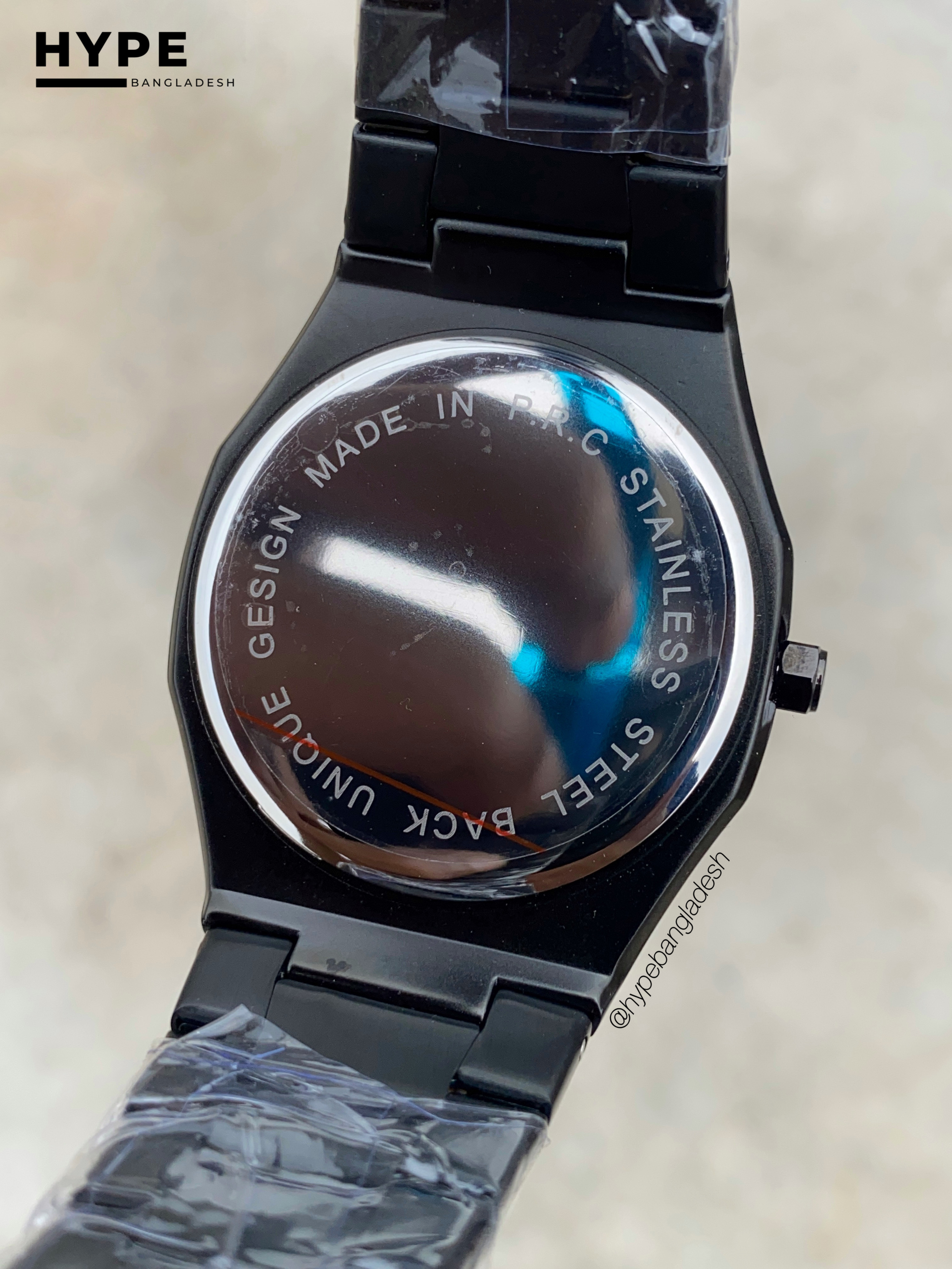 Arabic Dial Bestwin Stainless Steel heavyweight Watch (ALL BLACK)_img_5