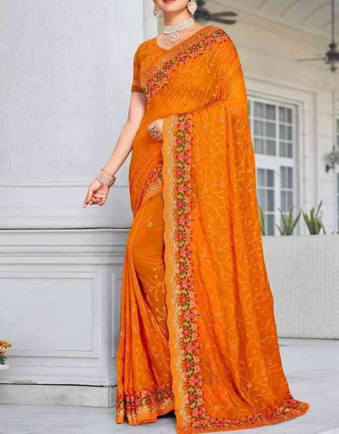 ইন্ডিয়ান জর্জেট শাড়ি।_img_0