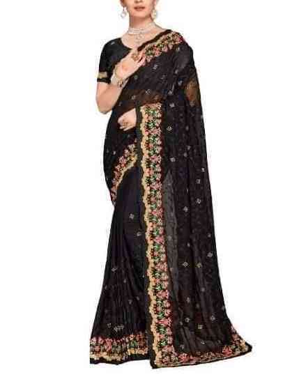 ইন্ডিয়ান জর্জেট শাড়ি।_img_1