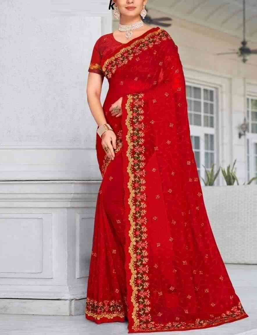 ইন্ডিয়ান জর্জেট শাড়ি।_img_2