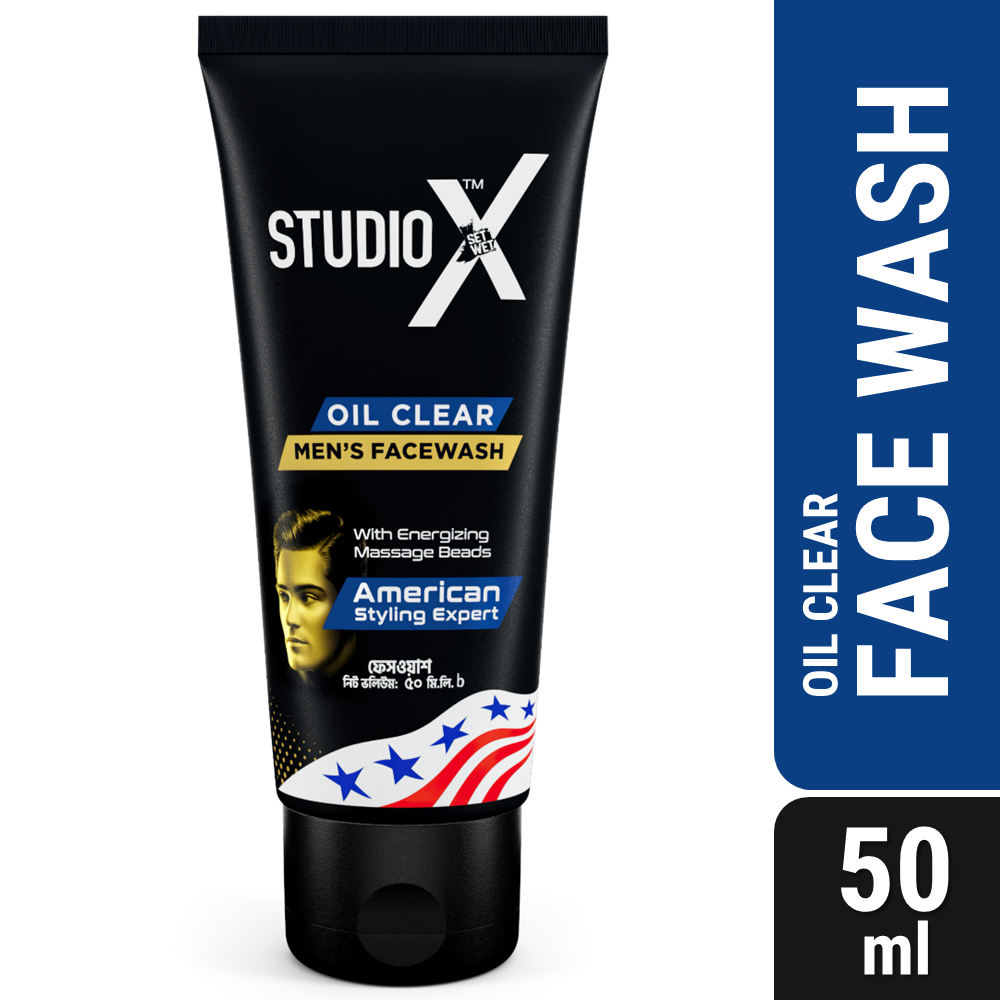 Studio X Oil Clear Facewash for Men 50ml	(MRP: 150tk)