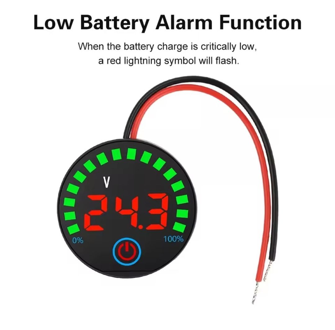 Universal DC 7–55V Digital Battery Level Indicator With Voltage Display And Alarm Function_img_4