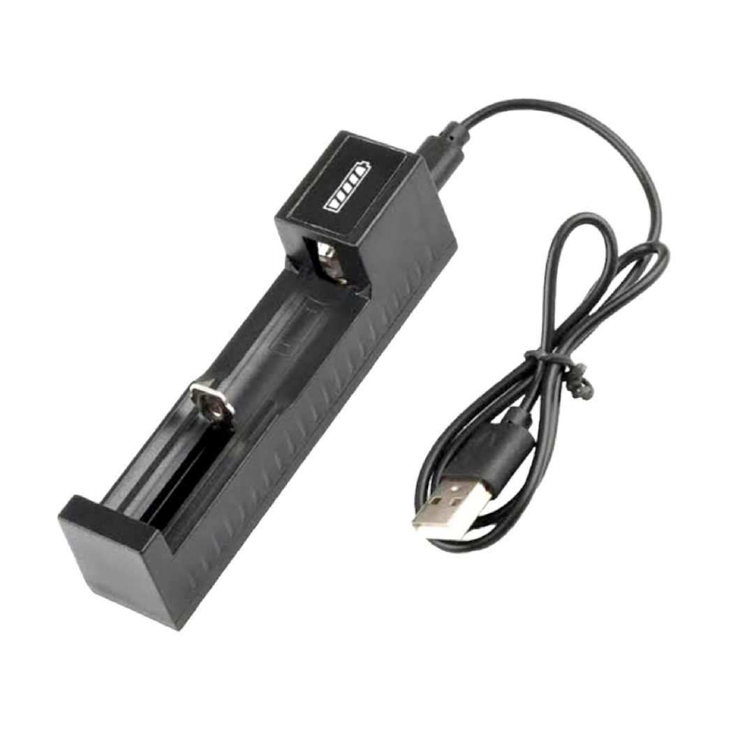 18650 Battery Charger Universal Smart USB Chargering 1 slot for Rechargeable Lithium Battery Charger Li-ion 18650 26650 14500 17670