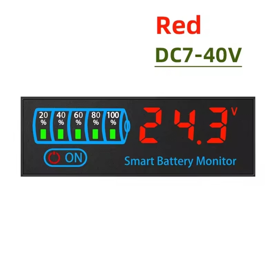 DC 7–55V Smart Battery Level Indicator (JX-4615N-A2) – LCD Voltage & Capacity Meter